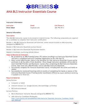 BLS IE Syllabus