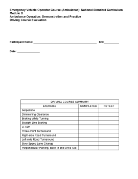 Module B Skills Checkoffs